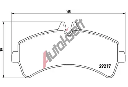 BREMBO Sada brzdovch destiek - kotouov brzda BRE P50060, P 50 060