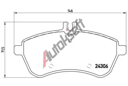 BREMBO Sada brzdovch destiek - kotouov brzda BRE P50067, P 50 067