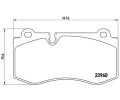 Sada brzdovch destiek BREMBO ‐ BRE P50074