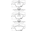 Sada brzdovch destiek BREMBO ‐ BRE P50075