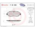 BREMBO Sada brzdovch destiek - kotouov brzda ‐ BRE P50085