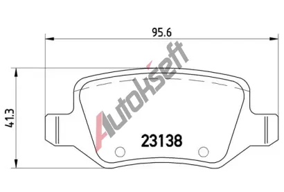 BREMBO Sada brzdovch destiek BRE P50090, P 50 090
