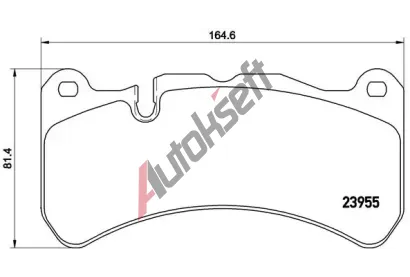 BREMBO Sada brzdovch destiek BRE P50092, P 50 092