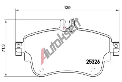 BREMBO Sada brzdovch destiek BRE P50094, P 50 094