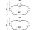 Sada brzdovch destiek BREMBO ‐ BRE P50103