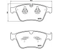 Sada brzdovch destiek BREMBO ‐ BRE P50105