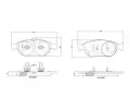 Sada brzdovch destiek BREMBO ‐ BRE P50106