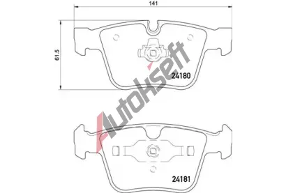 BREMBO Sada brzdovch destiek BRE P50116, P 50 116