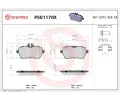 Sada brzdovch destiek BREMBO ‐ BRE P50117NX