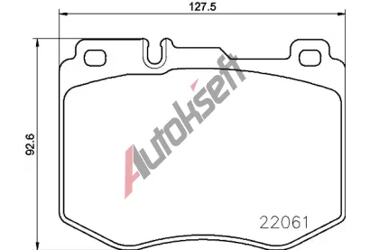 BREMBO Sada brzdovch destiek BRE P50120, BRE P 50 120