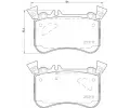 Sada brzdovch destiek BREMBO ‐ BRE P50121