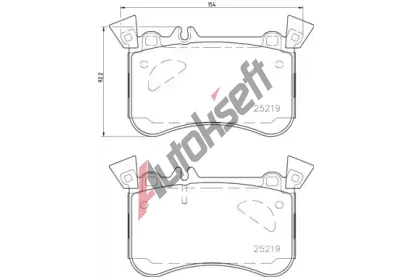 BREMBO Sada brzdovch destiek DIRECTIONAL BRAKE PADS BRE P 50 121, BRE P50121