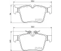 Sada brzdovch destiek BREMBO ‐ BRE P50122