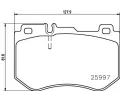 Sada brzdovch destiek BREMBO ‐ BRE P50123