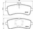 Sada brzdovch destiek BREMBO ‐ BRE P50125