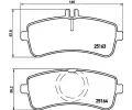 Sada brzdovch destiek BREMBO ‐ BRE P50130