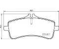 Sada brzdovch destiek BREMBO ‐ BRE P50131