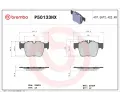 Sada brzdovch destiek BREMBO ‐ BRE P50133NX