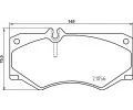 Sada brzdovch destiek BREMBO ‐ BRE P50134