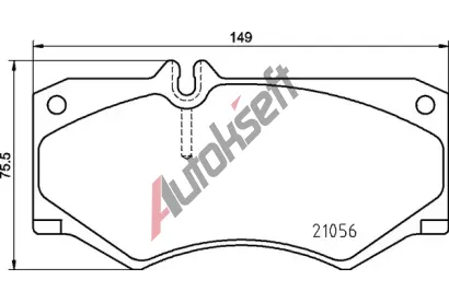 BREMBO Sada brzdovch destiek BRE P 50 134, BRE P50134