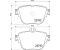 Sada brzdovch destiek BREMBO ‐ BRE P50141