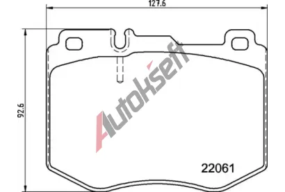 BREMBO Sada brzdovch destiek BRE P50145, P 50 145