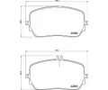 Sada brzdovch destiek BREMBO ‐ BRE P50149