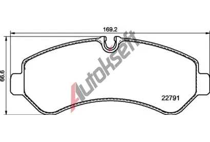 BREMBO Sada brzdovch destiek BRE P50150, P 50 150