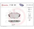 BREMBO Sada brzdovch destiek ‐ BRE P50151