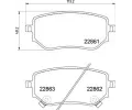 BREMBO Sada brzdovch destiek ‐ BRE P50153