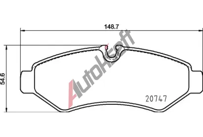 BREMBO Sada brzdovch destiek BRE P50155, P 50 155