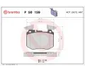 Sada brzdovch destiek BREMBO ‐ BRE P50159