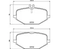 Sada brzdovch destiek BREMBO ‐ BRE P50161