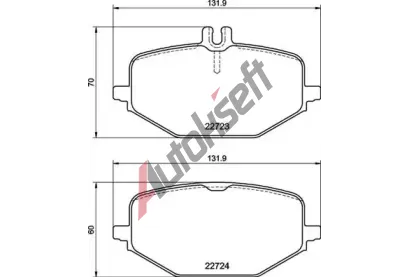 BREMBO Sada brzdovch destiek DIRECTIONAL BRAKE PADS BRE P50161, P 50 161
