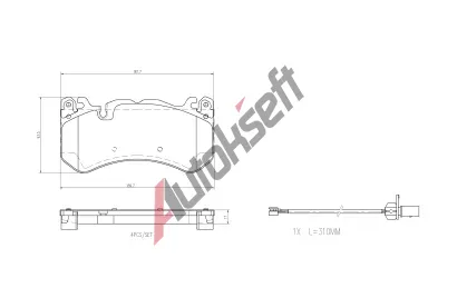 BREMBO Sada brzdovch destiek PRIME LINE BRE P50164, P 50 164