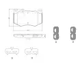 Sada brzdovch destiek BREMBO ‐ BRE P50166
