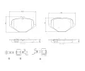 Sada brzdovch destiek BREMBO ‐ BRE P50167