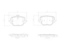 Sada brzdovch destiek BREMBO ‐ BRE P50169