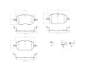 Sada brzdovch destiek BREMBO ‐ BRE P50173