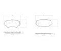 Sada brzdovch destiek BREMBO ‐ BRE P50176
