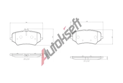 BREMBO Sada brzdovch destiek PRIME LINE BRE P50176, P 50 176