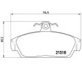Sada brzdov�ch desti�ek&nbsp;BREMBO&nbsp;&dash;&nbsp;BRE P52015