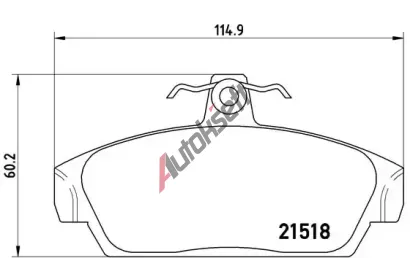 BREMBO Sada brzdových destiček BRE P52015, P 52 015 BREMBO Sada brzdových destiček BRE P52015, P 52 015