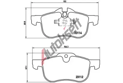 BREMBO Sada brzdovch destiek - kotouov brzda BRE P52017, P 52 017