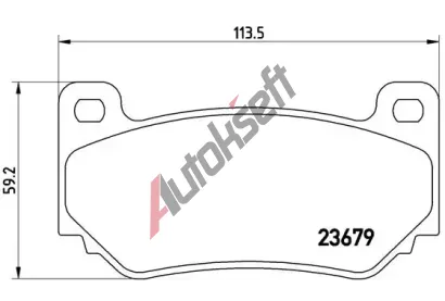 BREMBO Sada brzdovch destiek - kotouov brzda BRE P52018, P 52 018