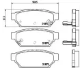 Sada brzdovch destiek BREMBO ‐ BRE P54016