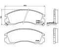 Sada brzdovch destiek BREMBO ‐ BRE P54017X