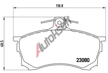 BREMBO Sada brzdovch destiek - kotouov brzda BRE P54021, P 54 021