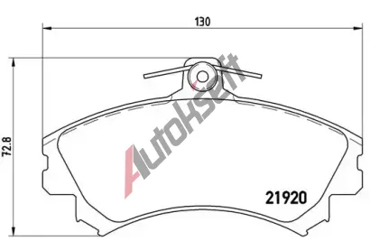 BREMBO Sada brzdovch destiek - kotouov brzda BRE P54022, P 54 022