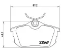 Sada brzdovch destiek BREMBO ‐ BRE P54023